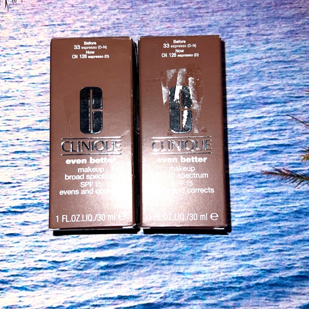 2 for $30 Clinique even better makeup SPF 15 even and corrects CN 126 espresso